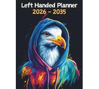Seagull Left Handed Planner: 10 Year Monthly | Large 120 Month Calendar | Gift For People Who Love Avian Animals, Bird Lovers | Ideal for ... and Busy Individuals | 8.5 x 11 Inches | v1