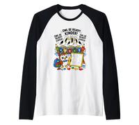Seagull & Owl Be Ready Kinder Funny Rack to School Student Manche Raglan