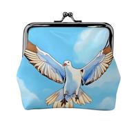 Seagulls in Flight - Petit porte-monnaie rectangulaire pour femme avec verrou de baiser, format de poche, mini porte-monnaie pour femme