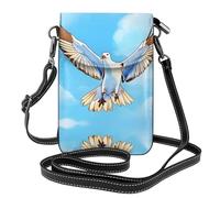 Seagulls in flight Sac à bandoulière en cuir léger pour femme, sac à bandoulière pour téléphone portable, sac de voyage avec fentes pour cartes de crédit,