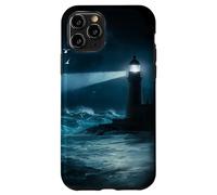 Seagulls Lighthouse Ocean Lovers Sea Shore Water Blue Waves Coque pour iPhone 11 Pro