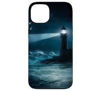 Seagulls Lighthouse Ocean Lovers Sea Shore Water Blue Waves Coque pour iPhone 13