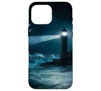 Seagulls Lighthouse Ocean Lovers Sea Shore Water Blue Waves Coque pour iPhone 16 Pro Max