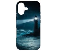 Seagulls Lighthouse Ocean Lovers Sea Shore Water Blue Waves Coque pour iPhone 17