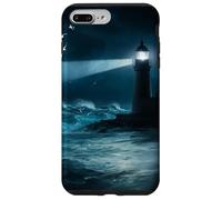 Seagulls Lighthouse Ocean Lovers Sea Shore Water Blue Waves Coque pour iPhone 7 Plus/8 Plus