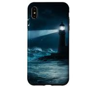 Seagulls Lighthouse Ocean Lovers Sea Shore Water Blue Waves Coque pour iPhone XS Max