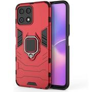 SEAHAI Coque pour Honor X5b, Double Couche Renforcée Défense Bumper TPU Silicone Antichoc Armure Protection Housse, Etui avec Béquille Améliorée - Rouge
