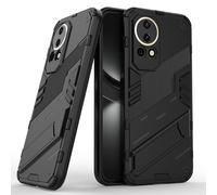 SEAHAI Coque pour Huawei Nova 13, Double Couche Renforcée Défense TPU Silicone Antichoc Armure Protection Housse, Étui avec Bracket et Support - Noir