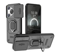 SEAHAI Coque pour Huawei Pura 70 Pro, Très Mince Renforcée Bumper TPU + Dur PC Silicone Antichoc Armure Housse, Étui avec Protection de la Caméra et Rotation Bague Soutien - Noir