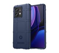 SEAHAI Coque pour Motorola Edge 40 Neo, Militaire Étui de Protection Complète du Corps, Housse Doublure Douce en Tissu Microfibre, Antichoc Anti-Chute Case - Bleu