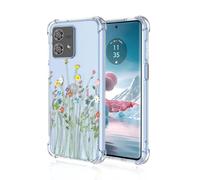 SEAHAI Coque pour Motorola Edge 40 Neo, Ultra Mince Élégant en Silicone Souple Fleurs Colorés Housse Brillante Antichoc, Transparent TPU Gel Étui - Vignes