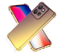 SEAHAI Coque pour Motorola Edge 60 Neo/Edge 50 Neo/ThinkPhone 25, Étui en Gradient Color Très Mince TPU Case Cover, Housse de Transparente Antichoc Souple Silicone Bumper, Noir/Or