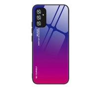 SEAHAI Coque pour Motorola Edge 70 Pro, Ultra Mince Silicone TPU Souple Bumper Étui Arrière Mode Dégradé de Couleur en Verre Trempé Housse Antichoc Case, Violet Coloré