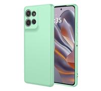 SEAHAI Coque pour Motorola Moto G15 / Moto G15 Power, Très Mince Housse Silicone Liquide Gel Souple Étui avec Antichoc Conception D'airbag, Élégant Finition Matte TPU Bumper Étui - Vert Clair