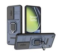 SEAHAI Coque pour OnePlus Nord CE 3 Lite 5G, Très Mince Renforcée Bumper TPU + Dur PC Silicone Antichoc Armure Housse, Étui avec Protection de la Caméra et Rotation Bague Soutien, Bleu