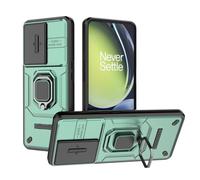 SEAHAI Coque pour OnePlus Nord CE 3 Lite 5G, Très Mince Renforcée Bumper TPU + Dur PC Silicone Antichoc Armure Housse, Étui avec Protection de la Caméra et Rotation Bague Soutien, Vert