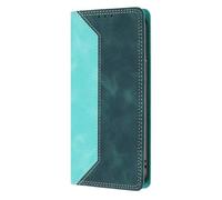 SEAHAI Coque pour Oppo A40 4G / Oppo A40M / Oppo A60 5G, Étui Protection Housse en Cuir PU [Porte Cartes], Antichoc Portefeuille Flip Case avec Support/RFID Blocage/Rabat Magnétique - Vert foncé