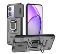 SEAHAI Coque pour Oppo A40 4G / Oppo A40M / Oppo A60 5G, Très Mince Renforcée Bumper TPU + Dur PC Silicone Antichoc Armure Housse, Étui avec Protection de la Caméra et Rotation Bague Soutien - Noir