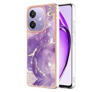 SEAHAI Coque pour Oppo A40 4G / Oppo A40M / Oppo A60 5G, Ultra Mince Élégant en Silicone Souple Motifs Colorés Coque Brillante Antichoc, TPU Gel Etui Résistant - Violet foncé
