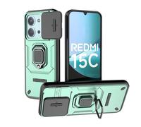 SEAHAI Coque pour Oppo A6 Pro 5G/4G, Très Mince Renforcée Bumper TPU + Dur PC Silicone Antichoc Armure Housse, Étui avec Protection de la Caméra et Rotation Bague Soutien - Vert
