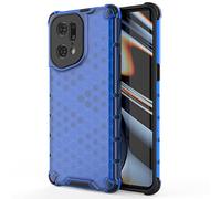 SEAHAI Coque pour Oppo Find X5 Pro Housse, Étui de Caoutchouc TPU Souple Antichoc en Silicone [Renforcer la Version avec Quatre Angles] [Protection de la caméra] - Bleu