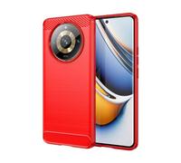 SEAHAI Coque pour Realme 11 Pro 5G / Realme 11 Pro+ Plus 5G, Très Mince en Caoutchouc Silicone Cover Antichoc TPU Bumper Antidérapante Housse Étui - Rouge