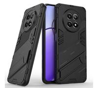 SEAHAI Coque pour Realme 12X 5G / Realme 12 5G, Double Couche Renforcée Défense TPU Silicone Antichoc Armure Protection Housse, Étui avec Bracket et Support - Noir