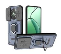 SEAHAI Coque pour Realme 12X 5G / Realme 12 5G, Très Mince Renforcée Bumper TPU + Dur PC Silicone Antichoc Armure Housse, Étui avec Protection de la Caméra et Rotation Bague Soutien - Bleu