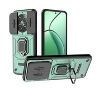 SEAHAI Coque pour Realme 12X 5G / Realme 12 5G, Très Mince Renforcée Bumper TPU + Dur PC Silicone Antichoc Armure Housse, Étui avec Protection de la Caméra et Rotation Bague Soutien - Vert