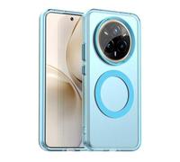 SEAHAI Coque pour Realme 14 Pro+ Plus 5G avec Magnétique D'adsorption Fonction, Très Mince Givré Translucide Dur PC Housse Silicone TPU Bumper Antichoc Étui Case, Bleu