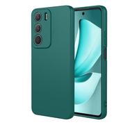 SEAHAI Coque pour Realme C71/Realme C73/Realme P3 Lite 4G, Très Mince Housse Silicone Liquide Gel Souple Étui avec Antichoc Conception D'airbag, Élégant Finition Matte TPU Bumper Étui - Vert foncé