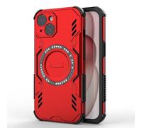 SEAHAI Coque pour Realme C85 4G/5G/ Realme 15X avec Magnétique D'adsorption Fonction, Très Mince Style Cool Dur PC + TPU Bumper Silicone Antichoc Armure Housse Protection Étui, Rouge