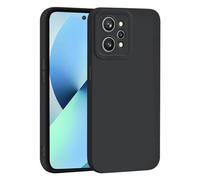 SEAHAI Coque pour Realme GT 2 5G/Realme GT Neo 2/Realme GT Neo 3T 5G, Très Mince Doux Silicone Gel Housse avec Design de Protection de Caméra Épaissie, Élégant Matte Antichoc TPU Bumper Étui - Noir
