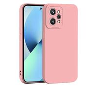 SEAHAI Coque pour Realme GT 2 5G/Realme GT Neo 2/Realme GT Neo 3T 5G, Très Mince Doux Silicone Gel Housse avec Design de Protection de Caméra Épaissie, Élégant Matte Antichoc TPU Bumper Étui - Rose