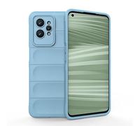 SEAHAI Coque pour Realme GT 2 Pro 5G (GT2 Pro), [Conception D'airbag] Robuste Étui de Protection Complète du Corps, Housse Silicone Douce Antichoc Anti-Chute Case - Bleu Clair