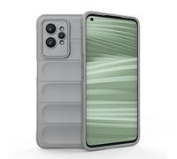 SEAHAI Coque pour Realme GT 2 Pro 5G (GT2 Pro), [Conception D'airbag] Robuste Étui de Protection Complète du Corps, Housse Silicone Douce Antichoc Anti-Chute Case - Gris Clair
