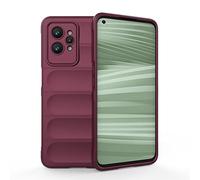 SEAHAI Coque pour Realme GT 2 Pro 5G (GT2 Pro), [Conception D'airbag] Robuste Étui de Protection Complète du Corps, Housse Silicone Douce Antichoc Anti-Chute Case - Violet foncé
