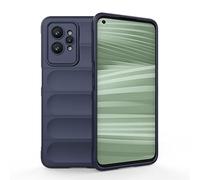 SEAHAI Coque pour Realme GT 2 Pro 5G (GT2 Pro), [Conception D'airbag] Robuste Étui de Protection Complète du Corps, Housse Silicone Douce Antichoc Anti-Chute Case - Bleu foncé