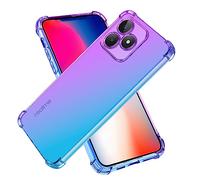 SEAHAI Coque pour Realme Note 50 / Realme C53 / Realme C51, Étui en Gradient Color Très Mince TPU Case Cover, Housse de Transparente Antichoc Souple Silicone Bumper, Violet/Bleu