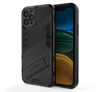 SEAHAI Coque pour Realme Note 60, Double Couche Renforcée Défense TPU Silicone Antichoc Armure Protection Housse, Étui avec Bracket et Support - Noir