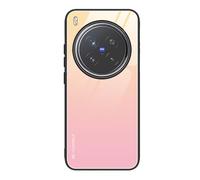 SEAHAI Coque pour Vivo X300 Ultra, Ultra Mince Silicone TPU Souple Bumper Étui Arrière Mode Dégradé de Couleur en Verre Trempé Housse Antichoc Case, Rose Girly