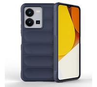 SEAHAI Coque pour Vivo Y35 / Vivo Y22s / Vivo Y22, [Conception D'airbag] Robuste Étui de Protection Complète du Corps, Housse Silicone Douce Antichoc Anti-Chute Case - Bleu foncé