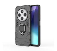 SEAHAI Coque pour Xiaomi Redmi 14C / Xiaomi Poco C75, Double Couche Renforcée Défense Bumper TPU Silicone Antichoc Armure Protection Housse, Etui avec Béquille Améliorée - Noir