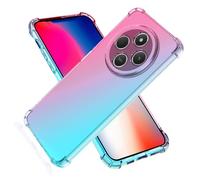 SEAHAI Coque pour Xiaomi Redmi 14C / Xiaomi Poco C75, Étui en Gradient Color Très Mince TPU Case Cover, Housse de Transparente Antichoc Souple Silicone Bumper, Rose/Vert