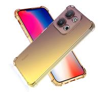 SEAHAI Coque pour Xiaomi Redmi 15C 4G, Étui en Gradient Color Très Mince TPU Case Cover, Housse de Transparente Antichoc Souple Silicone Bumper, Noir/Or