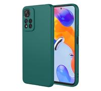 SEAHAI Coque pour Xiaomi Redmi Note 11 Pro+ Plus 5G, Très Mince Housse Silicone Liquide Gel Souple Étui avec Antichoc Conception D'airbag, Élégant Finition Matte TPU Bumper Étui - Vert foncé