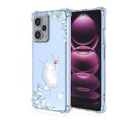 SEAHAI Coque pour Xiaomi Redmi Note 12 5G / POCO X5 5G, Ultra Mince Élégant en Silicone Souple Motifs Colorés Housse Brillante Antichoc, Transparent TPU Gel Étui - Danser au Rythme
