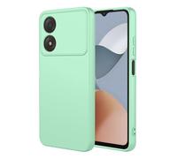 SEAHAI Coque pour ZTE Blade A34, Très Mince Housse Silicone Liquide Gel Souple Étui avec Antichoc Conception D'airbag, Élégant Finition Matte TPU Bumper Étui - Vert Clair