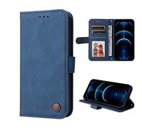 SEAHAI Cuir Coque pour Motorola Moto G54 Power, Très Mince Étui Portefeuille [Blocage RFID] [Fentes pour Cartes] Antichoc PU/TPU Housse Protection Flip Case - Bleu