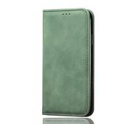 SEAHAI Cuir Coque pour Oukitel C58 Pro/Oukitel C58, Très Mince Étui Portefeuille [Blocage RFID] [Fentes pour Cartes] Antichoc PU Housse Protection Flip Case - Vert